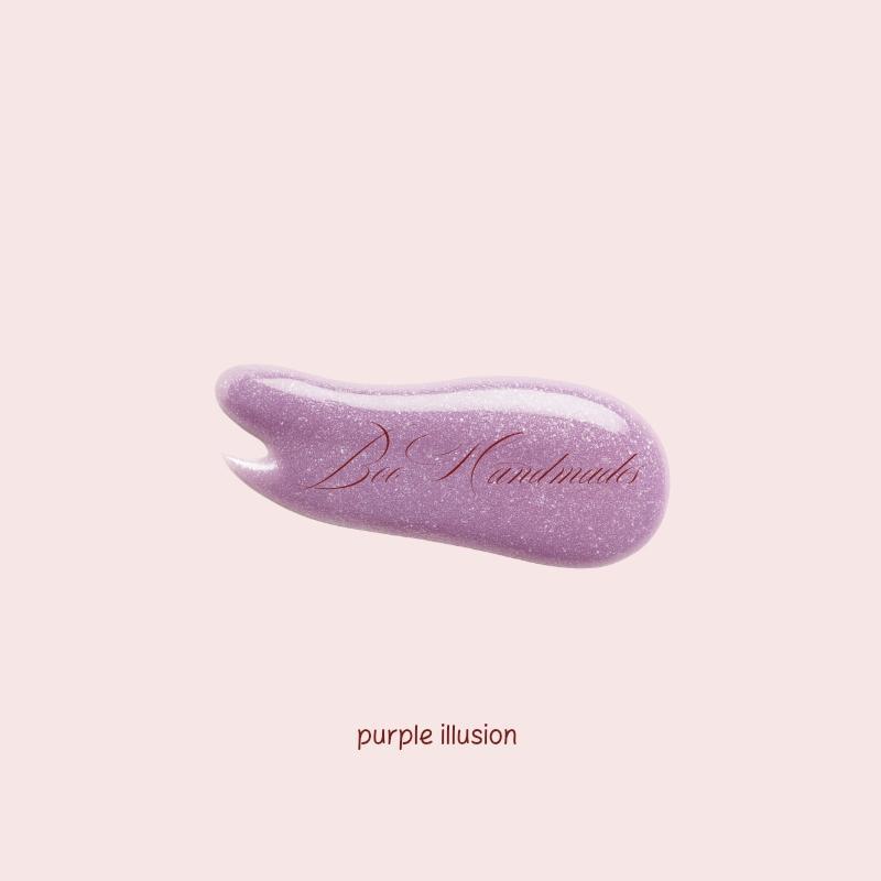 purple-illusion-lipgloss-by-boo-handmades لیپ گلاس دستساز Boo Handmades رنگ بنفش با شاین چند رنگ(purple illusion) با درخشش طبیعی»